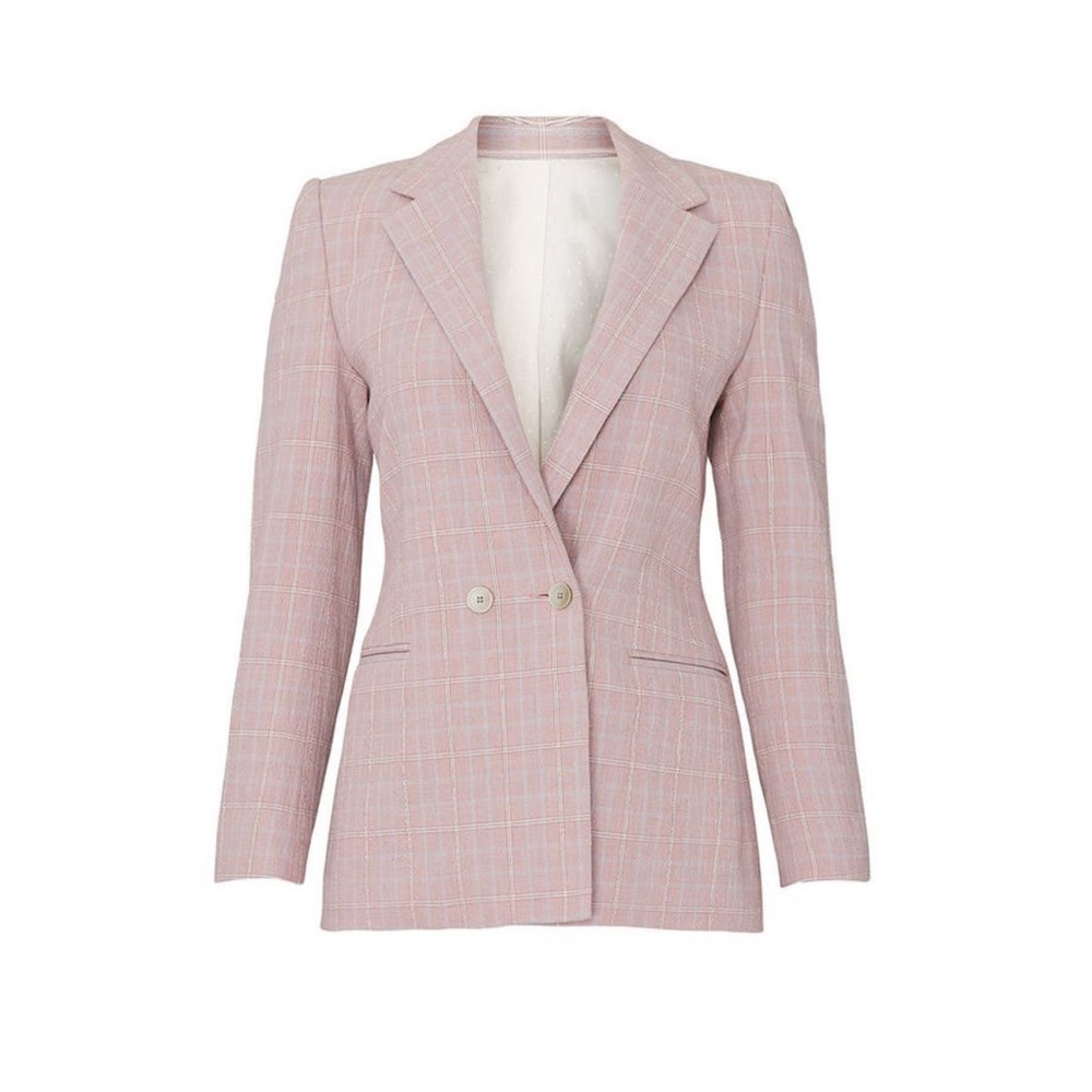 Rose Plaid Blazer